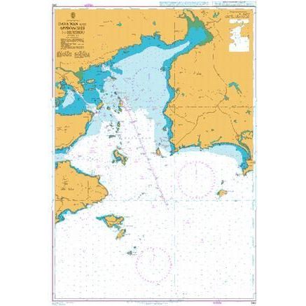 Product image of Admiralty Chart 340 | Daya Wan and Approaches to Huizhou, featuring navigational markings, depth soundings, and coastal features, essential for safe marine navigation. It could be displayed as an art piece or used for navigation on a boat or ship.
