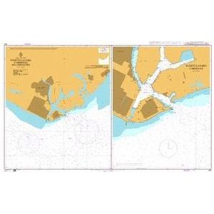 Product image of Admiralty Chart 655 | Puerto Lazaro Cardenas and Approaches, featuring navigational markings, depth soundings, and coastal features, essential for safe marine navigation. It could be displayed as an art piece or used for navigation on a boat or ship.