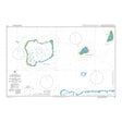 Product image of Admiralty Chart 727 | Peros Banhos to Blenheim Reef including Nelson's Island, featuring navigational markings, depth soundings, and coastal features, essential for safe marine navigation. It could be displayed as an art piece or used for navigation on a boat or ship.