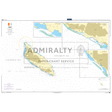 Product image of Admiralty Chart 781 | Aruba, featuring navigational markings, depth soundings, and coastal features, essential for safe marine navigation. It could be displayed as an art piece or used for navigation on a boat or ship.