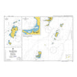 Product image of Admiralty Chart 793 | The Grenadines Northern Part, featuring navigational markings, depth soundings, and coastal features, essential for safe marine navigation. It could be displayed as an art piece or used for navigation on a boat or ship.