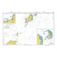 Product image of Admiralty Chart 795 | The Grenadines - Southern Part, featuring navigational markings, depth soundings, and coastal features, essential for safe marine navigation. It could be displayed as an art piece or used for navigation on a boat or ship.