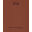 The Royal Yachting Association's RYA Personal Logbook is a brown cover book featuring "RYA" and "Personal Logbook" text, ideal for sailing with its minimalist design that ensures stylish and easy mileage tracking.