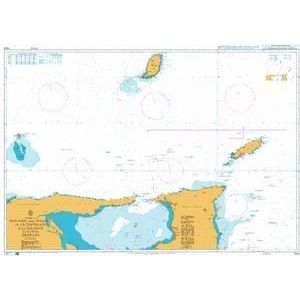 Product image of Admiralty Chart 1044 | Trinidad and Tobago to Archipielago Los Testigos including Grenada, featuring navigational markings, depth soundings, and coastal features, essential for safe marine navigation. It could be displayed as an art piece or used for navigation on a boat or ship.