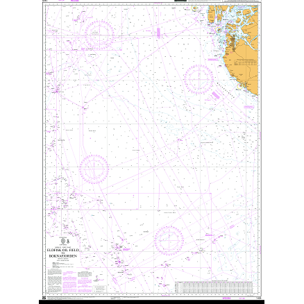 Product image of Admiralty Chart 1405 | Eldfisk Oil Field to Boknafjorden, featuring navigational markings, depth soundings, and coastal features, essential for safe marine navigation. It could be displayed as an art piece or used for navigation on a boat or ship.