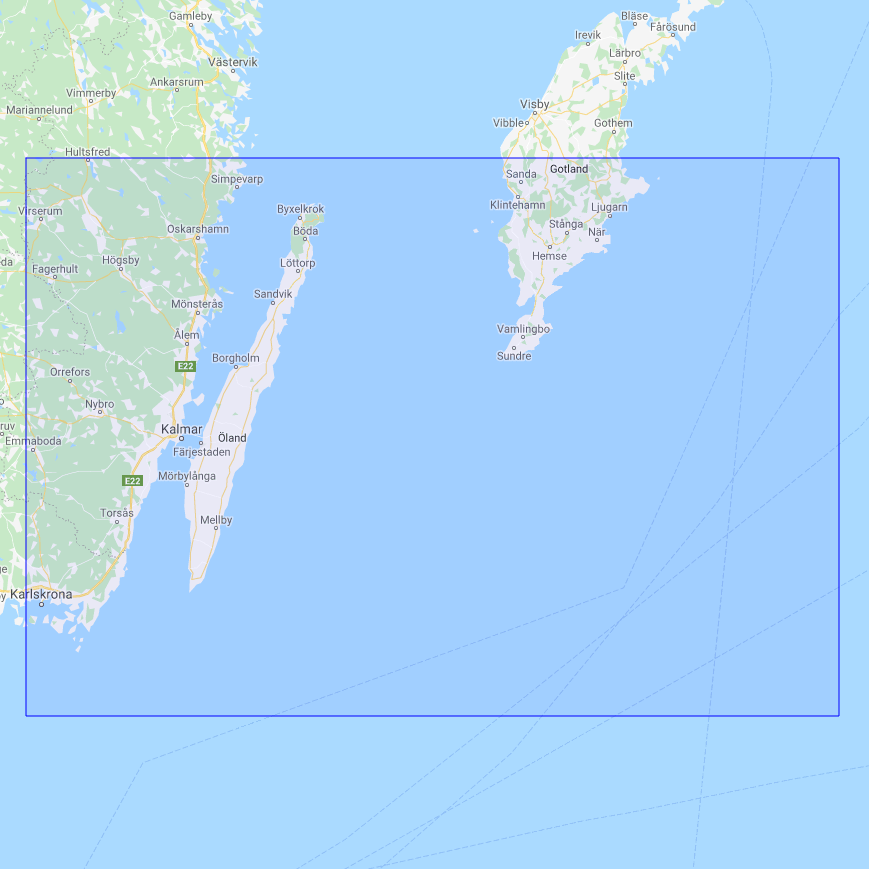 Product image of Admiralty Chart 2054 | Oland to Gotland with Kalmarsund, featuring navigational markings, depth soundings, and coastal features, essential for safe marine navigation. It could be displayed as an art piece or used for navigation on a boat or ship.
