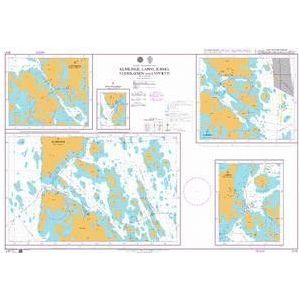 Product image of Admiralty Chart 2147 | Kumlinge, Lappo, Jurmo, Vuosnainen and Lypyrtti, featuring navigational markings, depth soundings, and coastal features, essential for safe marine navigation. It could be displayed as an art piece or used for navigation on a boat or ship.