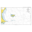 Product image of Admiralty Chart 2505 | Approaches to the Falkland Islands, featuring navigational markings, depth soundings, and coastal features, essential for safe marine navigation. It could be displayed as an art piece or used for navigation on a boat or ship.