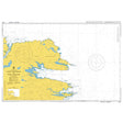 Product image of Admiralty Chart 2547 | Port Salvador to Port William, featuring navigational markings, depth soundings, and coastal features, essential for safe marine navigation. It could be displayed as an art piece or used for navigation on a boat or ship.