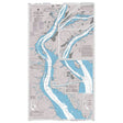 Product image of Admiralty Chart 2603 | Delaware River Delaware Point to Little Tinicum Island, featuring navigational markings, depth soundings, and coastal features, essential for safe marine navigation. It could be displayed as an art piece or used for navigation on a boat or ship.