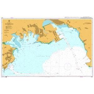 Product image of Admiralty Chart 3694 | Heshang Dao, featuring navigational markings, depth soundings, and coastal features, essential for safe marine navigation. It could be displayed as an art piece or used for navigation on a boat or ship.