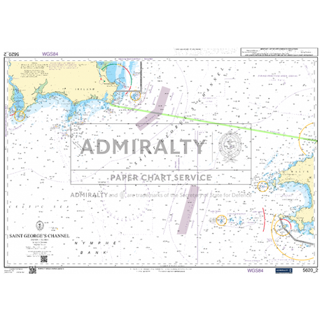 The Admiralty Small Craft Charts - 5620 - South West Wales, created by Admiralty, provides an ideal tool for coastal navigation. It highlights coastal areas, water depths, and maritime symbols and covers sections of southern Ireland and western Wales, offering dependable guidance.