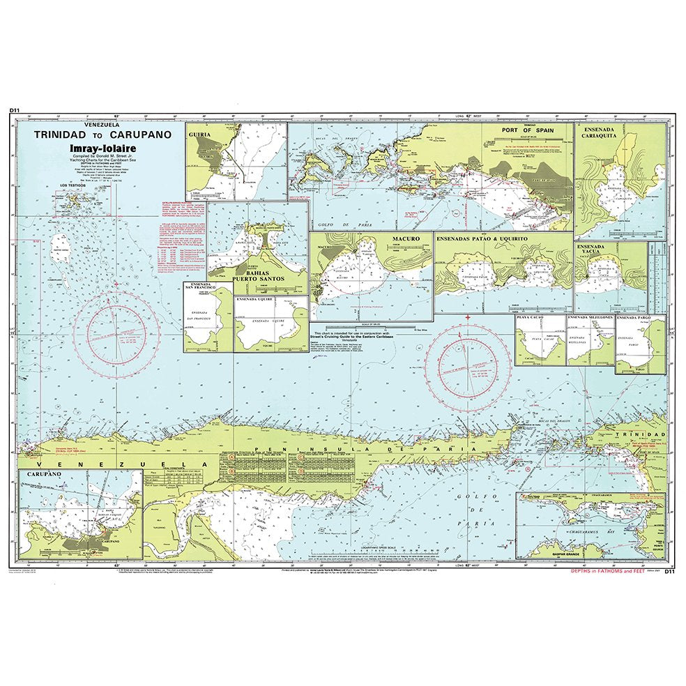 Imray Chart D11: Trinidad to Carupano chart