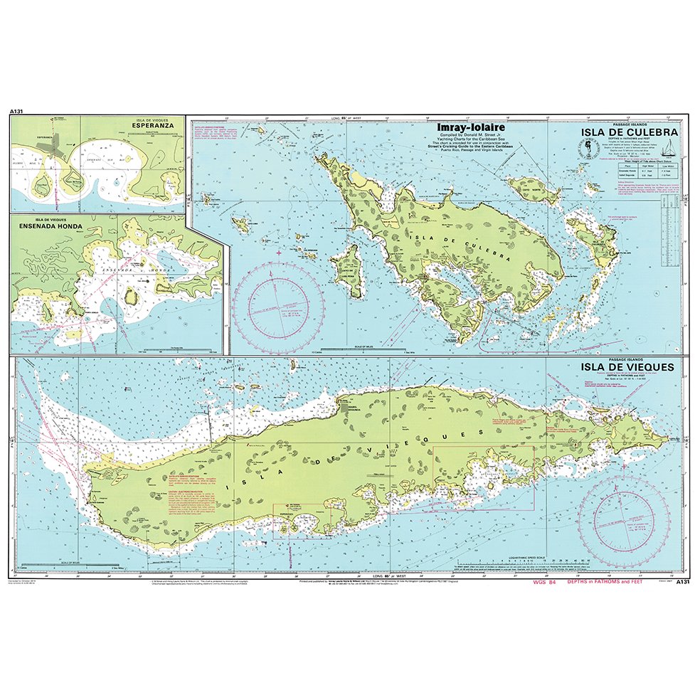 Imray Chart A131: Isla de Culebra and Isla de Vieques chart