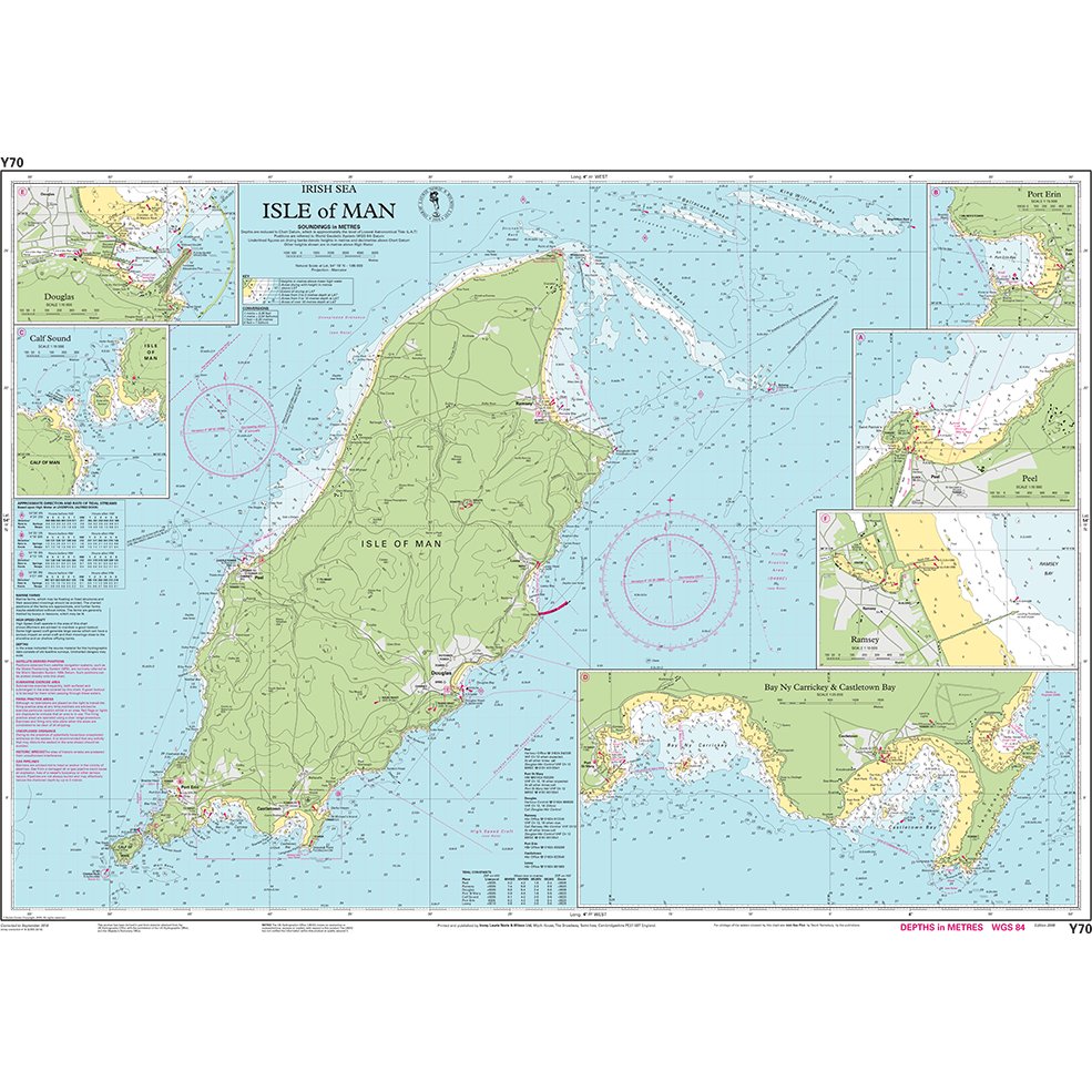 Imray Chart Y70: Isle of Man chart