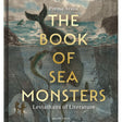 Cover of *The Book of Sea Monsters* by Adlard Coles features mythical sea creatures, including a large fish and a smaller aquatic being, set against a vintage ocean backdrop, capturing the essence of this literary anthology.