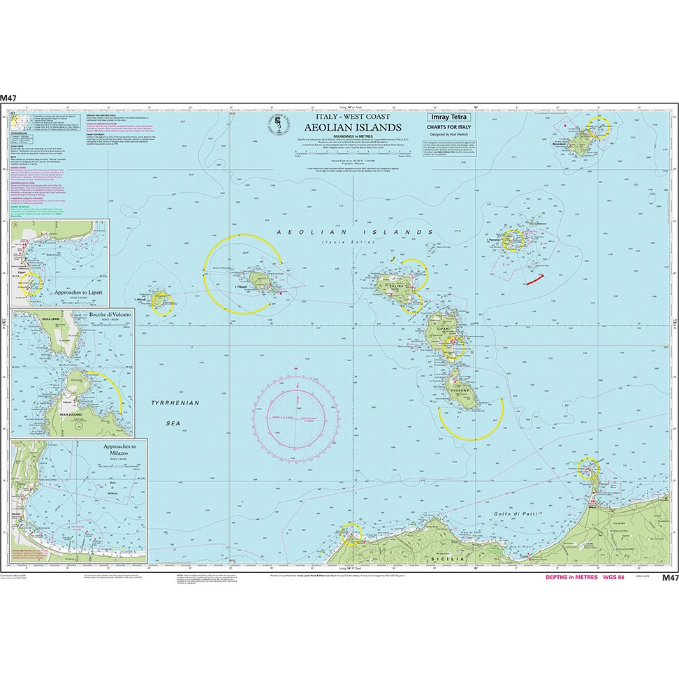 Imray Chart M47: Aeolian Islands chart