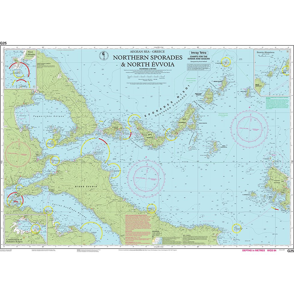 Imray Chart G25: Northern Sporades and North Évvoia chart