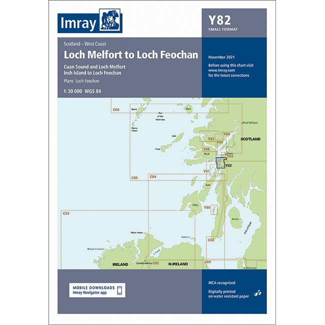 Imray Chart Y82: Loch Melfort to Loch Feochan cover