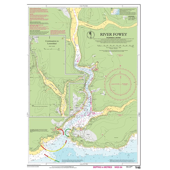 Imray Chart Y46: River Fowey chart