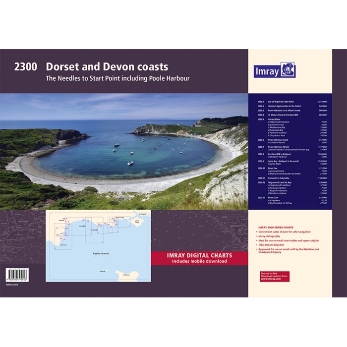 Imray Chart Pack 2300: Devon and Dorset Coasts (Spiral Bound) cover