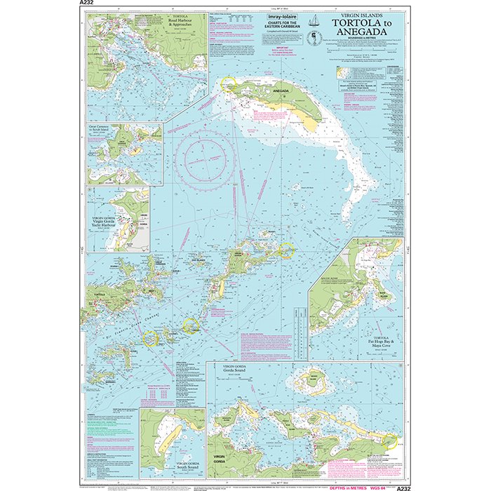 Imray Chart A233: Virgin Islands chart (A232)