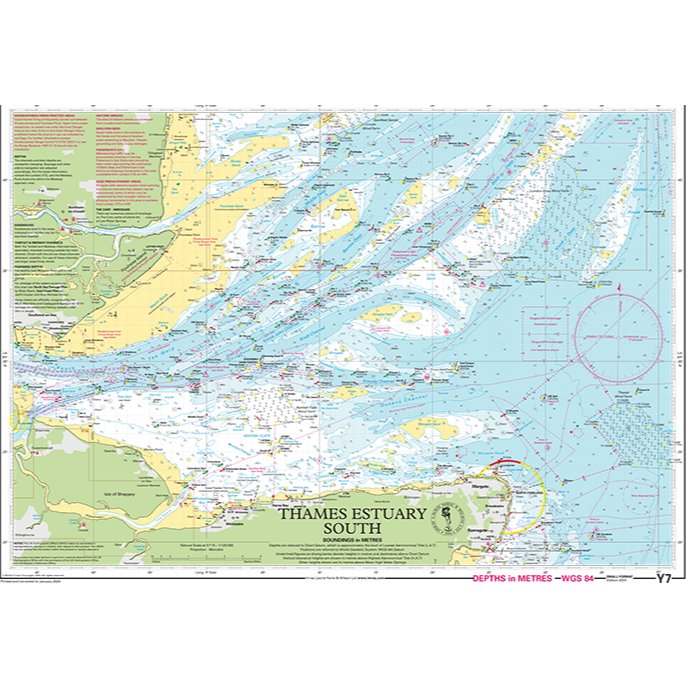 Imray Chart Y7: Thames Estuary South chart