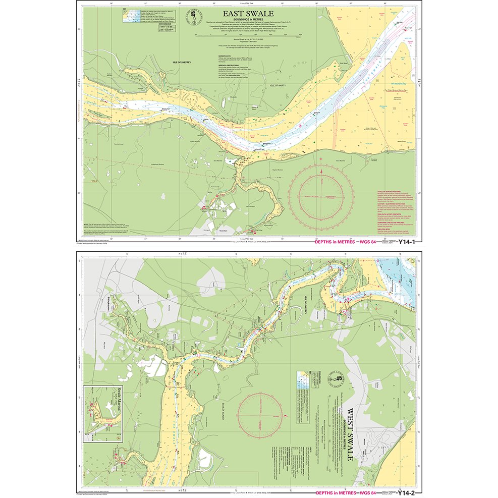 Imray Chart Y14L: The Swale (Laminated) chart