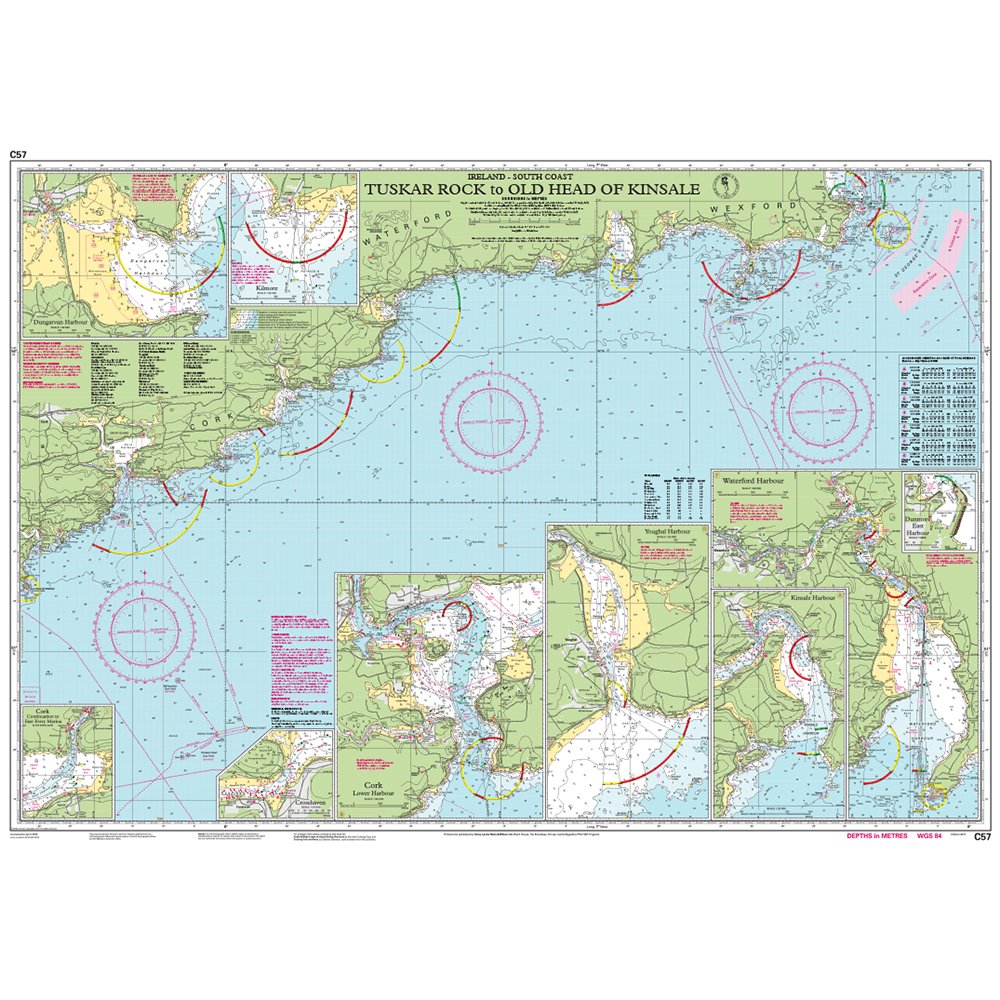 Imray Chart C57: Tuskar Rock to Old Head of Kinsale chart