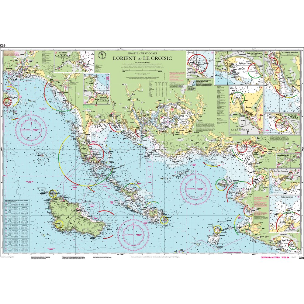 Imray Chart C39: Lorient to Le Croisic chart