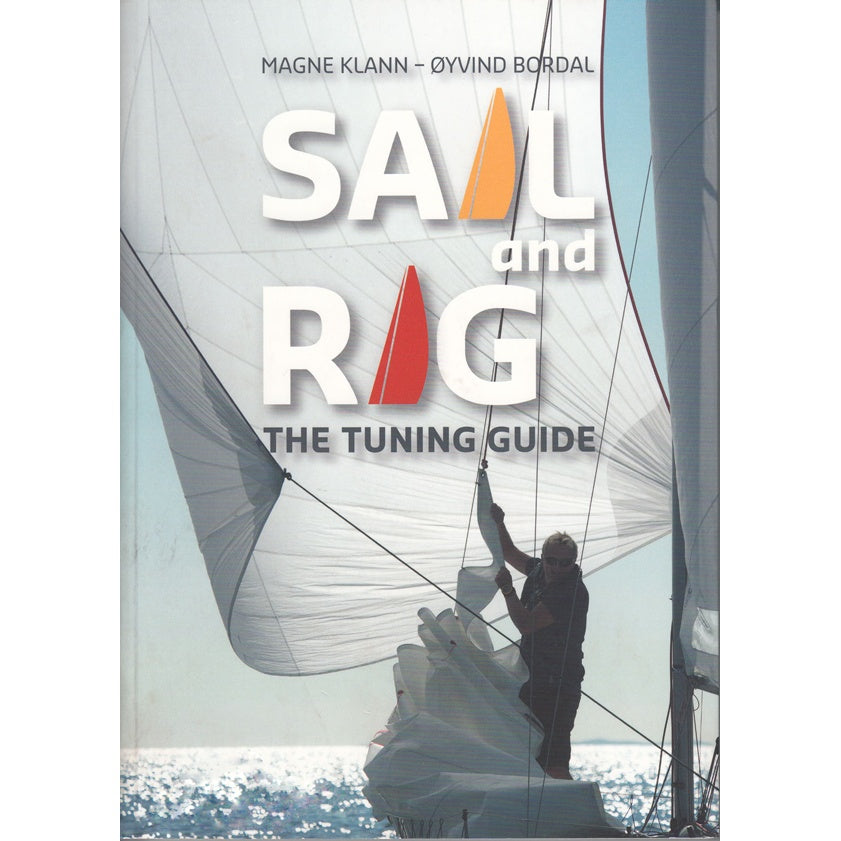 Book cover for "Sail and Rig" by Fernhurst Books, showing a person adjusting rigging on a sailing boat with sunlight reflecting off the water in the background.