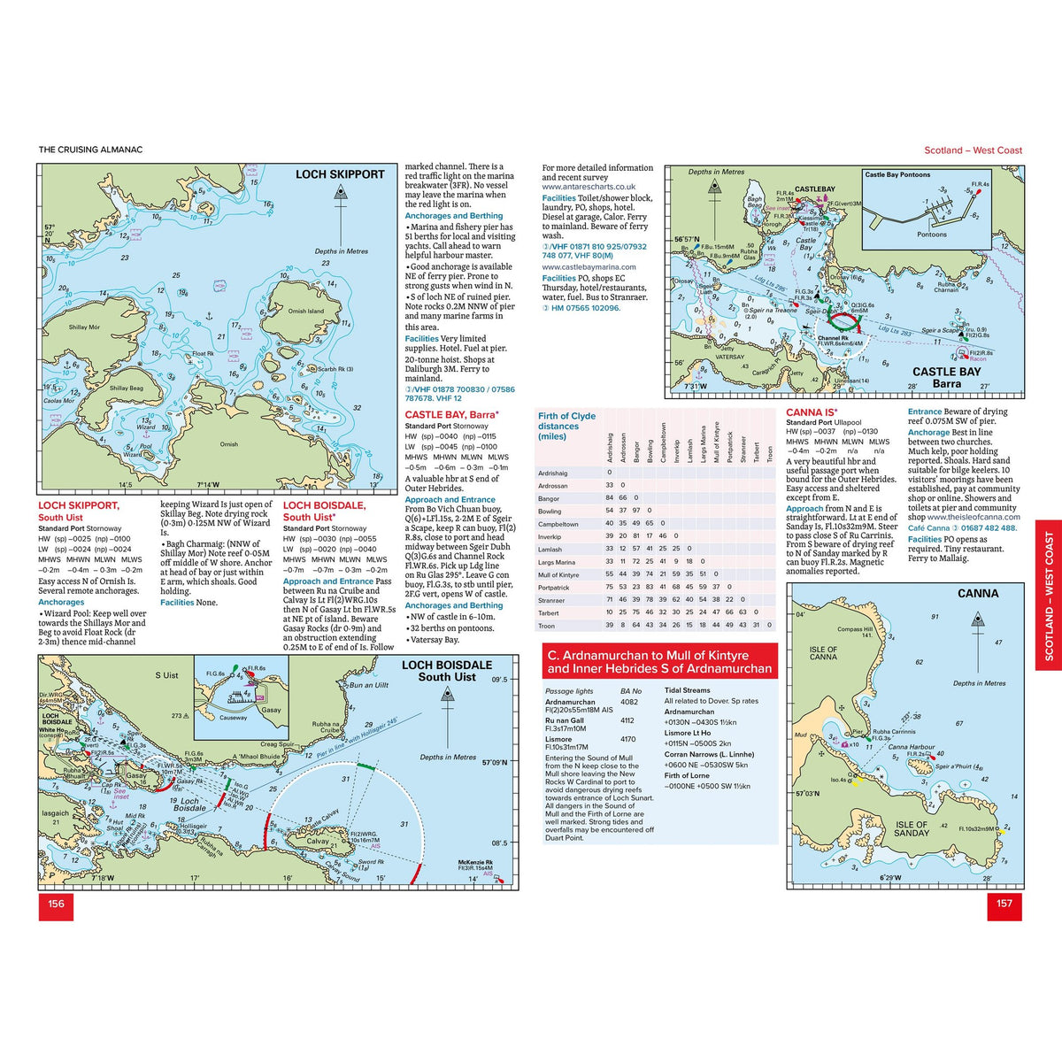 The Cruising Almanac 2027 inside page spread