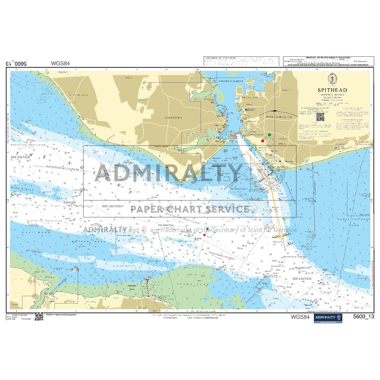 Nautical chart 5600_13 Spithead