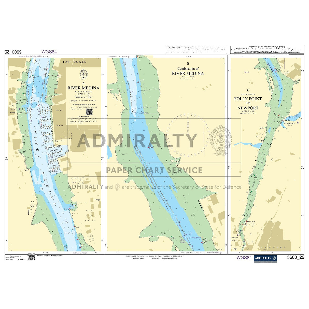 Nautical chart 5600_22 River Medina