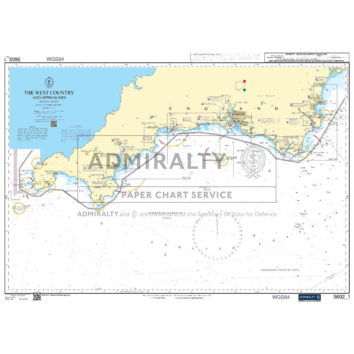 Nautical chart 5602_1 The West Country and Approaches