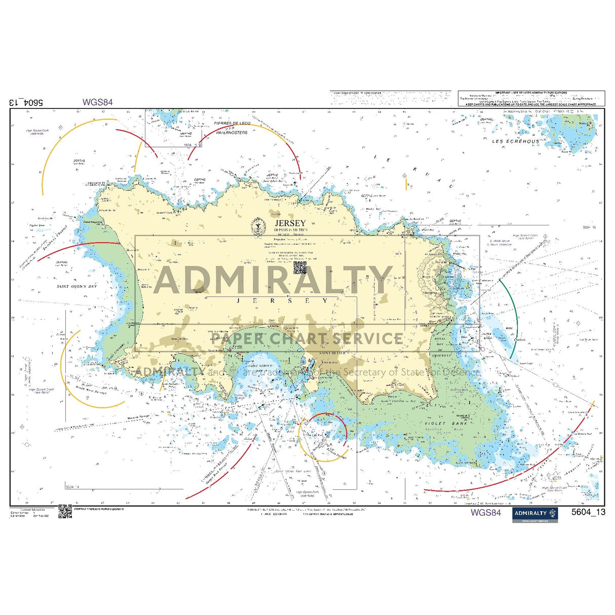 Nautical chart 5604_13 Jersey