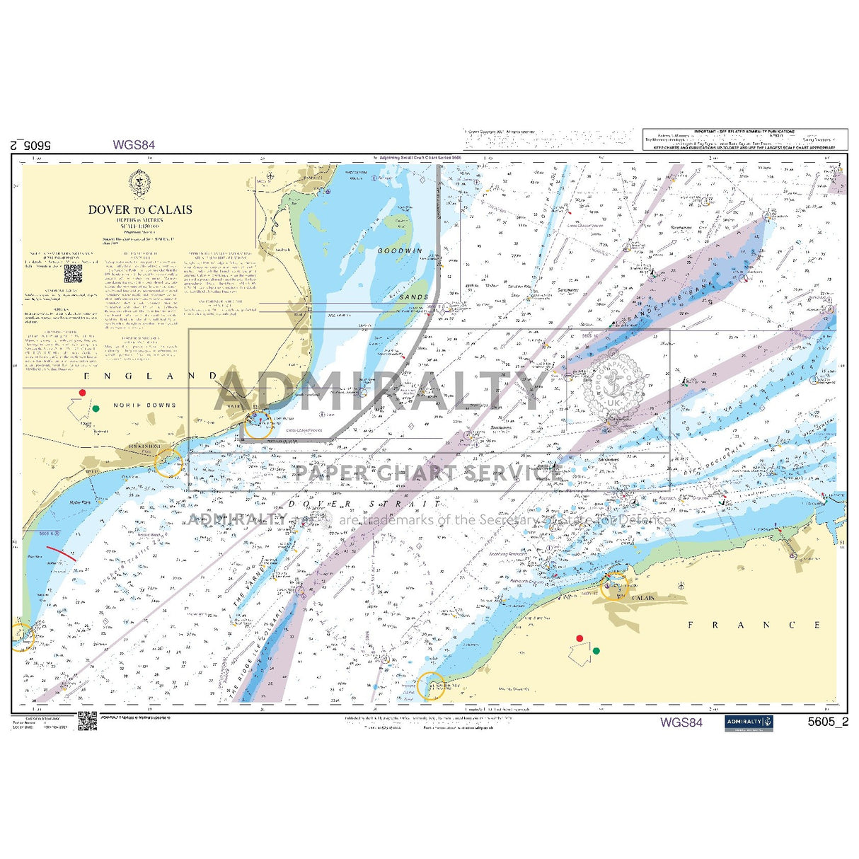 Nautical chart 5605_2 Dover to Calais