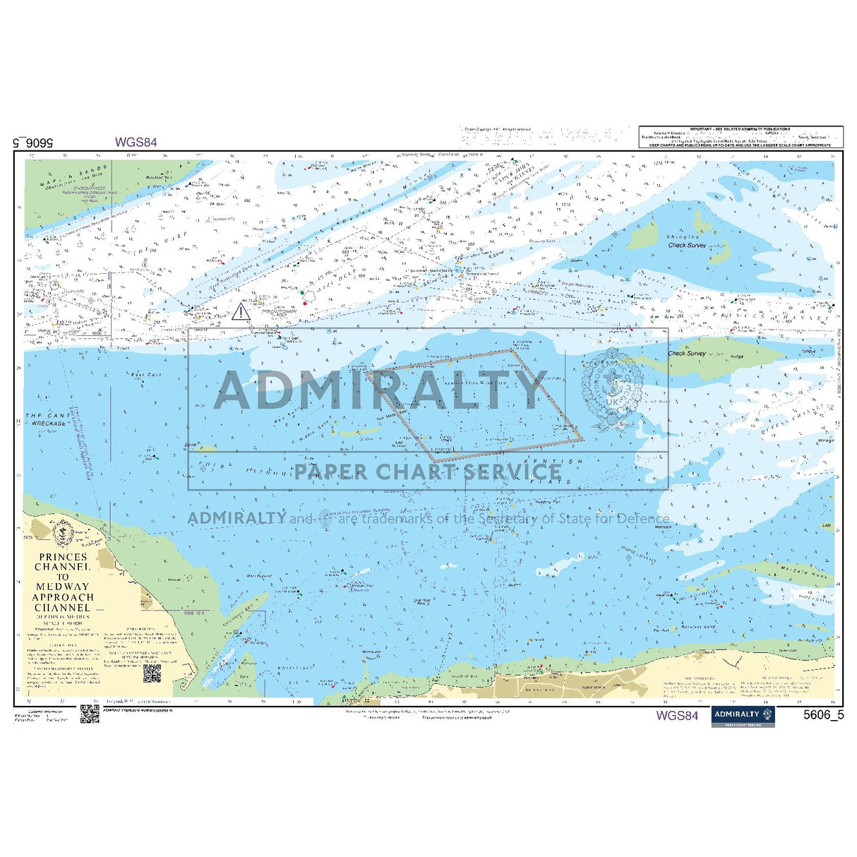 Nautical chart 5606_5 Princes Channel to Medway Approach Channel