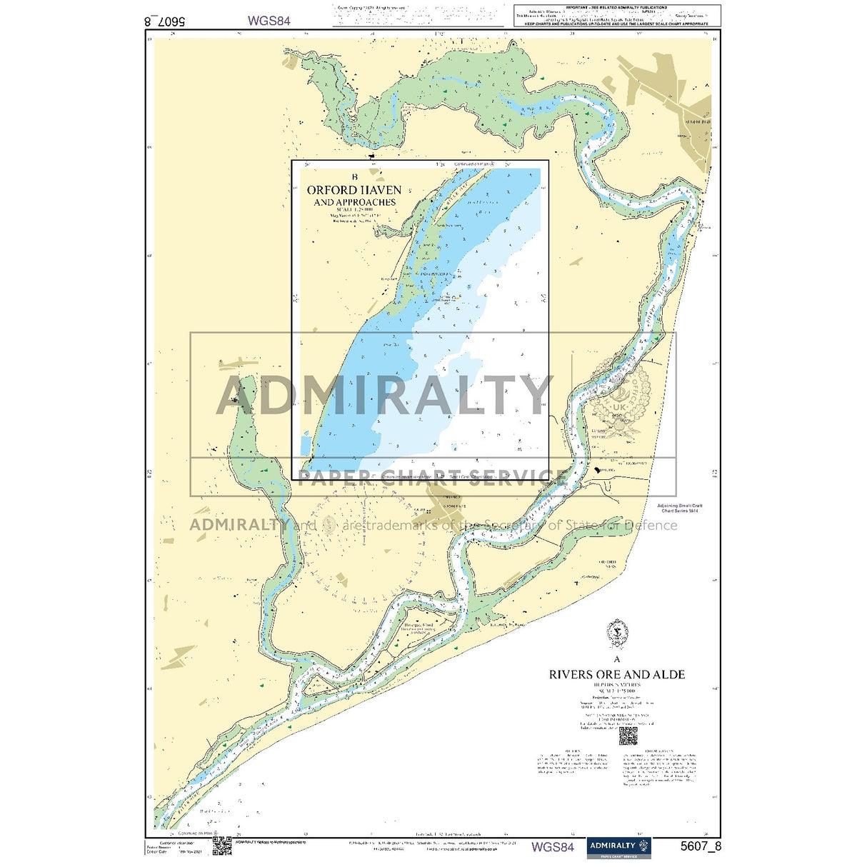 Nautical chart 5607_8 Rivers Ore and Alde