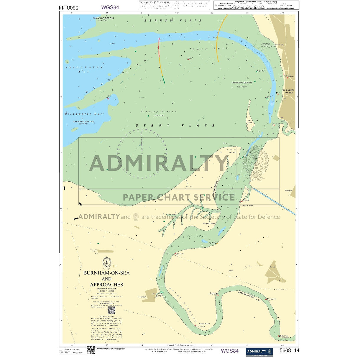 Nautical chart 5608_14 Burnham-on-Sea and Approaches