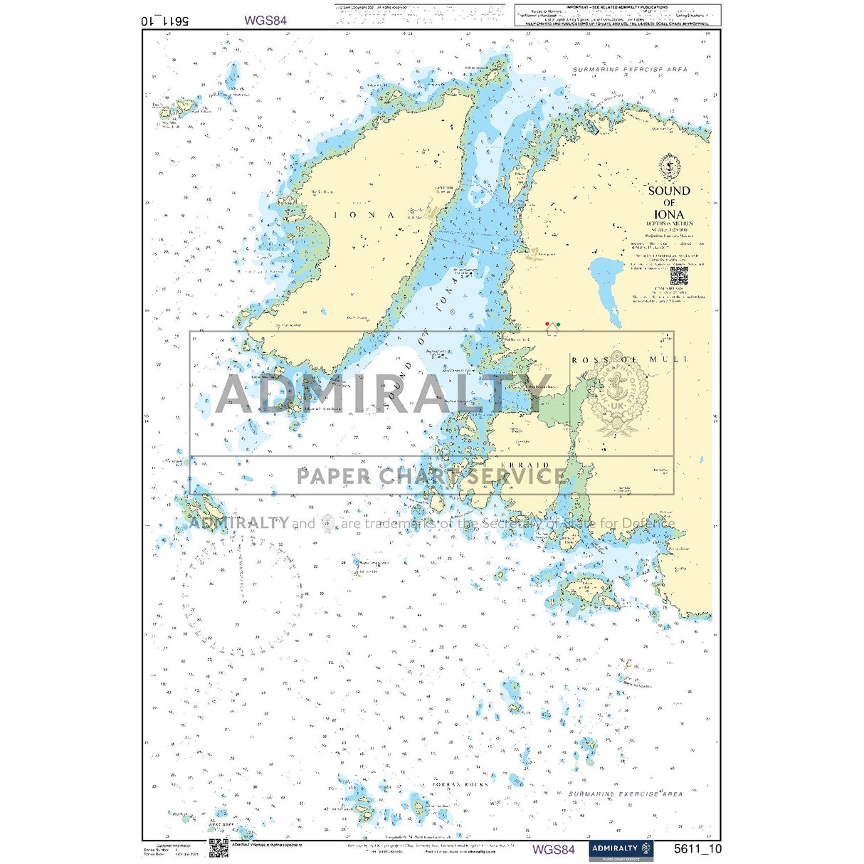 Nautical chart 5611_10 Sound of Iona on the west coast of Scotland