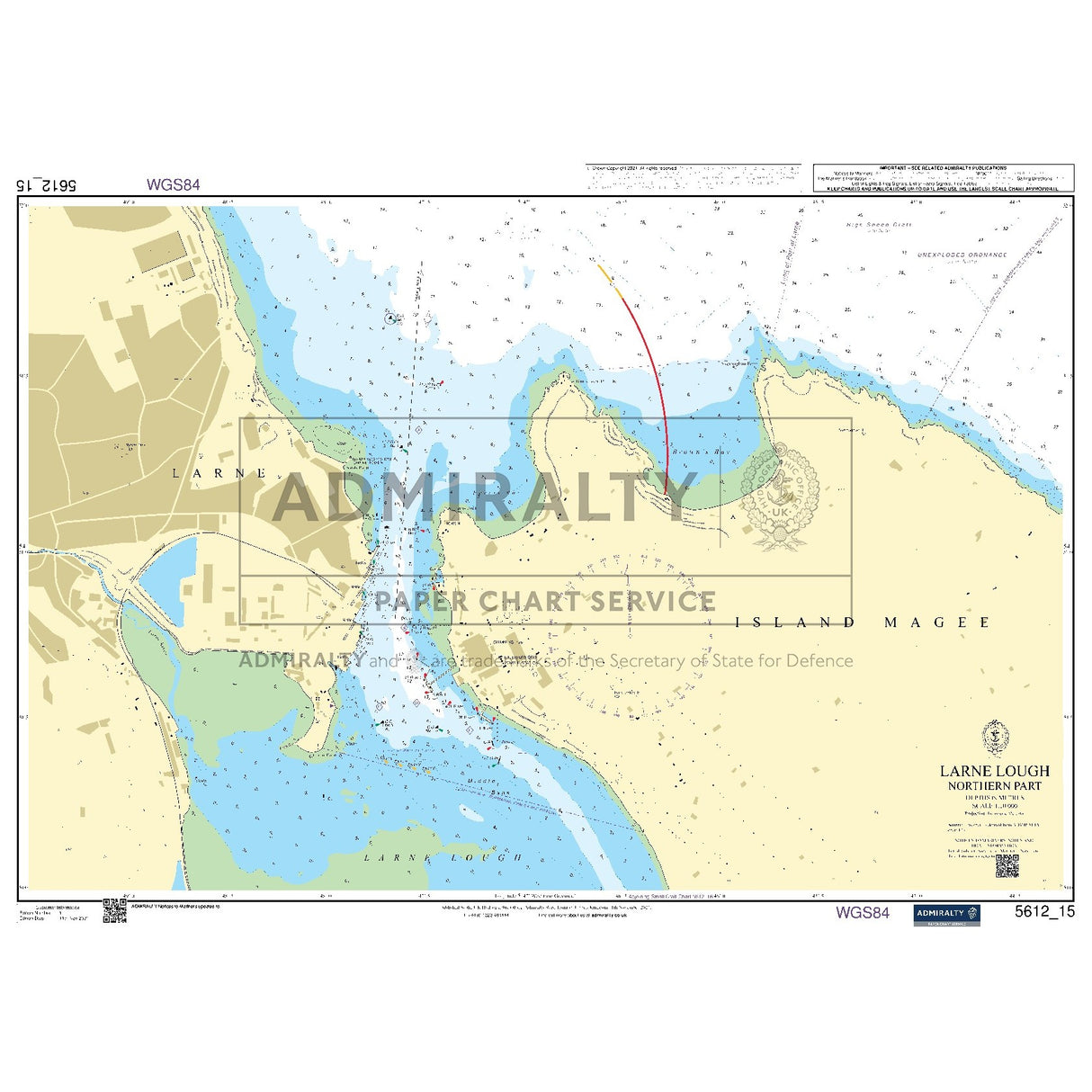 Nautical chart 5612_15 Larne Lough (Northern Part)