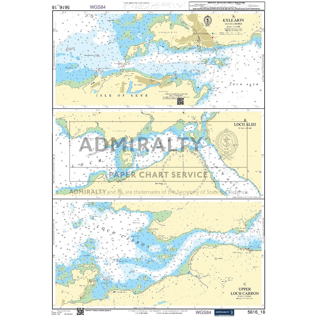 Nautical chart 5616_18 Kyle Akin
