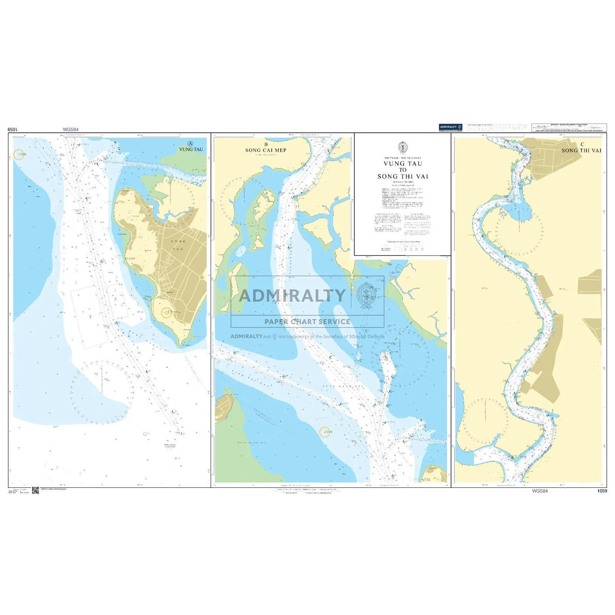 Thumbnail of Admiralty Chart 1059: Vung Tau to Song Thi Vai