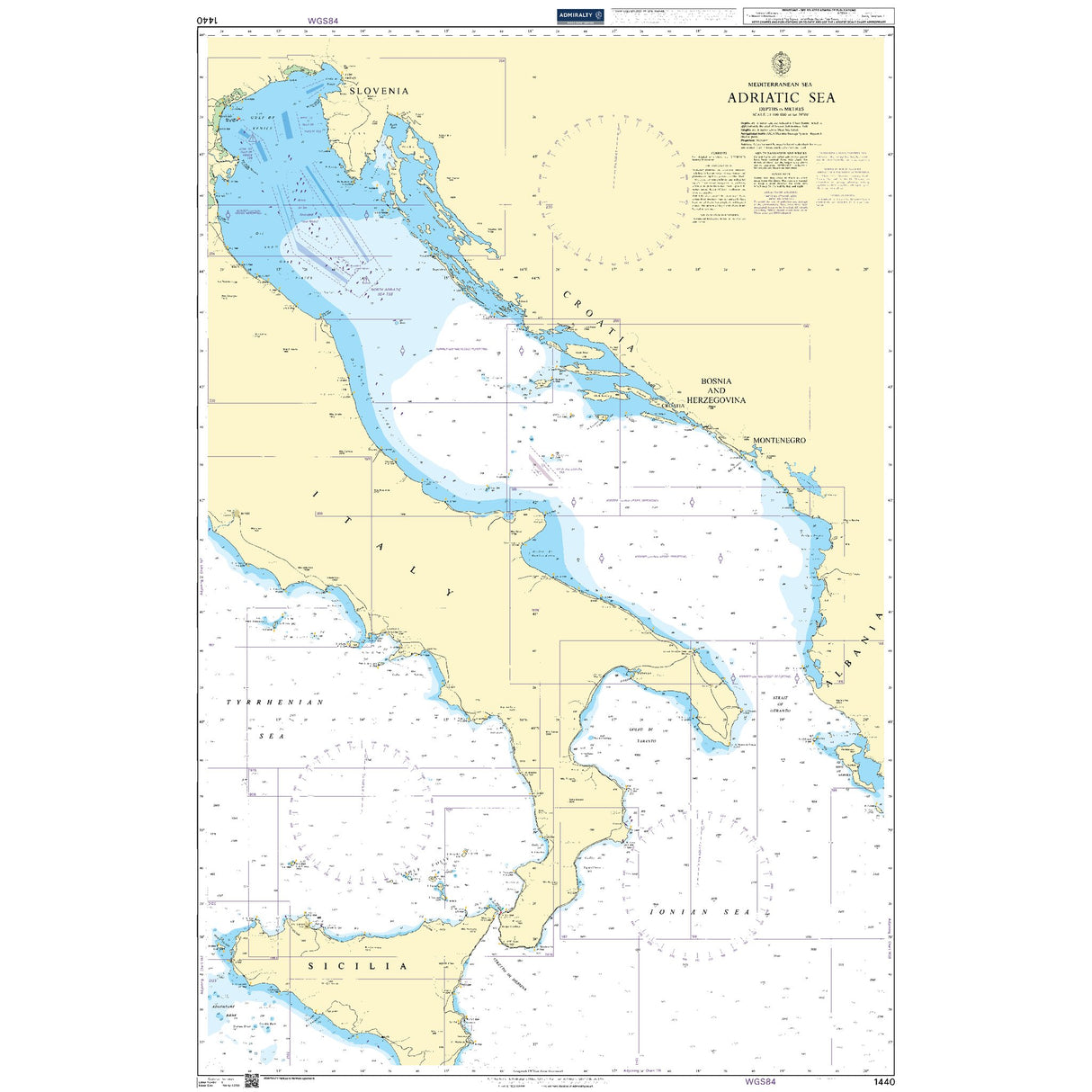 Thumbnail of Admiralty Chart 1440: Adriatic Sea