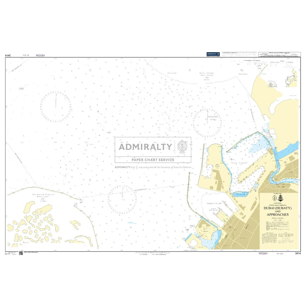 Thumbnail of Admiralty Chart 3414: Dubai (Dubayy) and Approaches