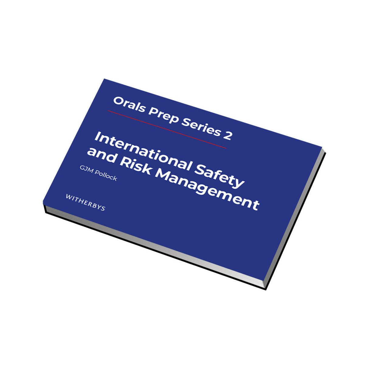 Witherby Seamanship's "International Safety and Risk Management" by GJM Pollock is essential for STCW oral exam prep. The dark blue cover with white text ensures it stands out as a key guide for mastering shipboard safety essentials.