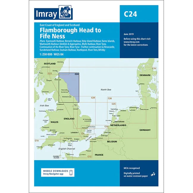 Imray Chart C24: Flamborough Head to Fife Ness - SailorShop