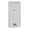 The Weems & Plath Chart Correction Template is a transparent plastic tool by Weems & Plath that includes various navigational stencils and maritime buoyage symbols. It features marked measurements and item numbers to assist in making precise chart adjustments.
