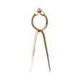 Introducing the Weems & Plath 8" One Hand Brass Divider—an expertly crafted precision instrument with a vintage design that is perfect for chart work in maritime navigation. Made by the renowned brand, Weems & Plath, this compass features a circular hinge and two pointed legs, making it ideal for technical drawing or measuring distances on maps.